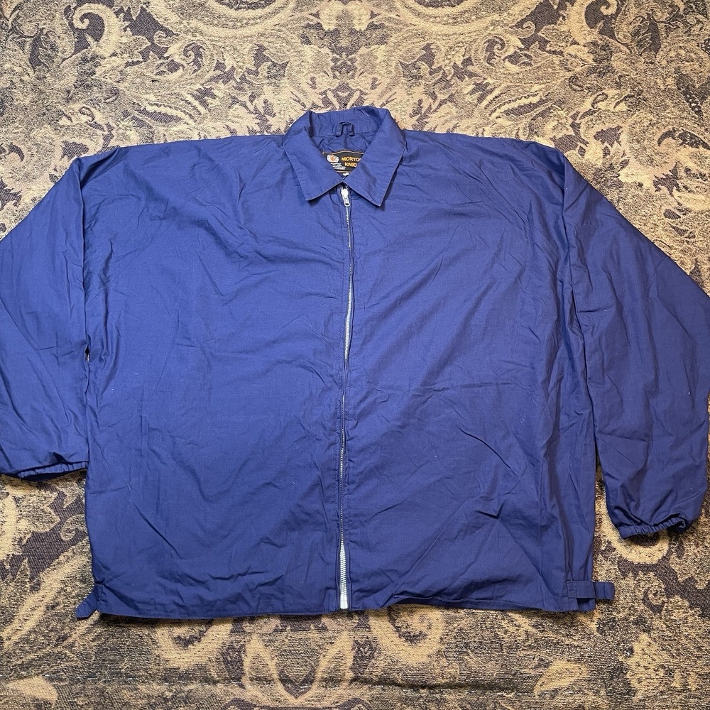 Vtg Morton Knight Harrington Zip Up Blue Jacket Mens Size 46 Made In England